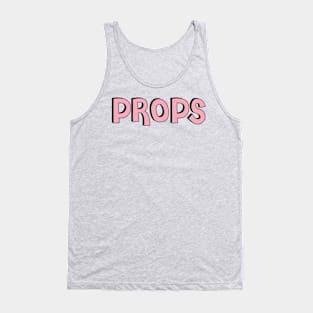 Film Crew On Set - Props - Pink Text - Front Tank Top